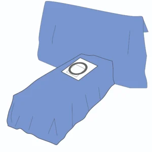 CESAREAN DRAPE with ADHESIVE APERTURE POUCH