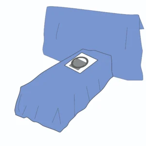 CESAREAN DRAPE with INCISE POUCH