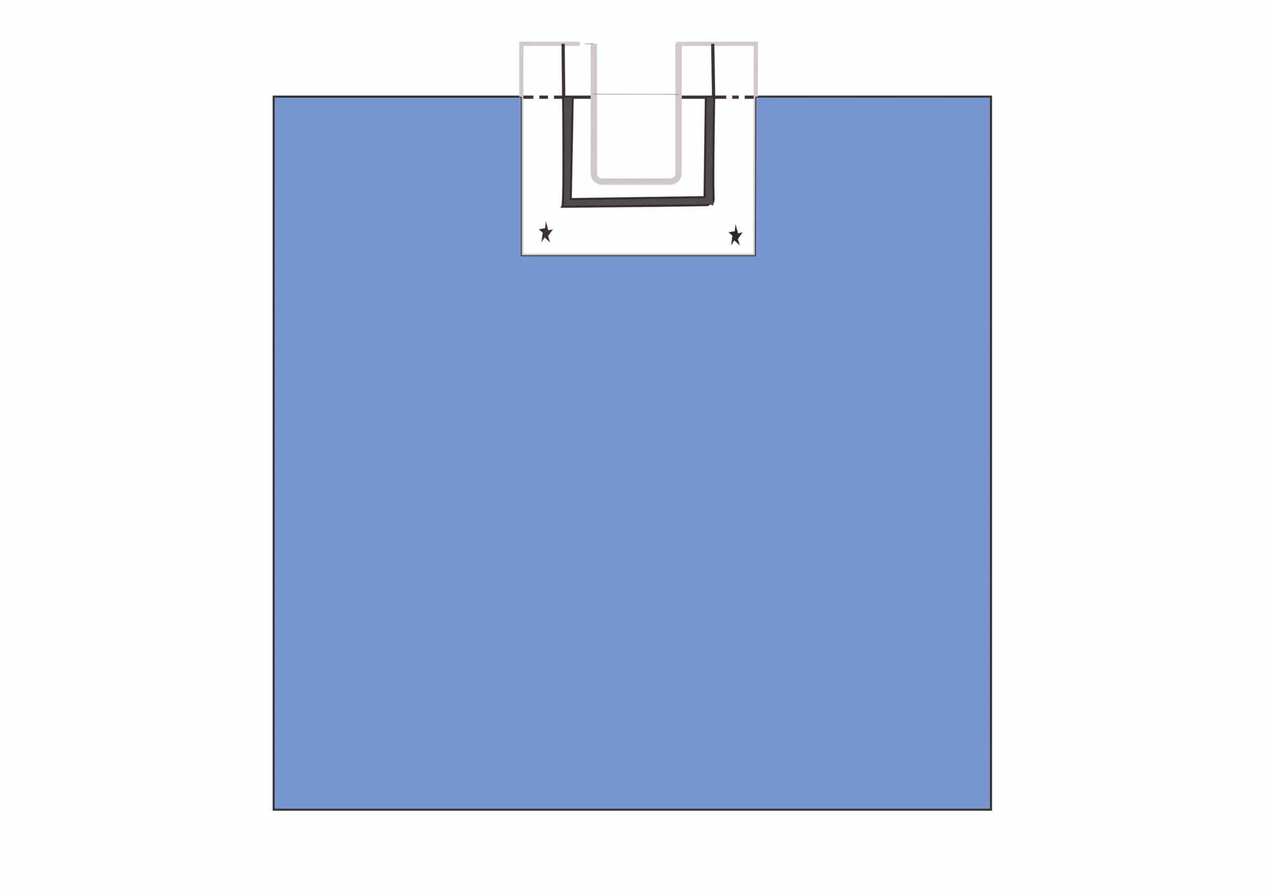 NEURO SPLIT DRAPE with POUCH scaled